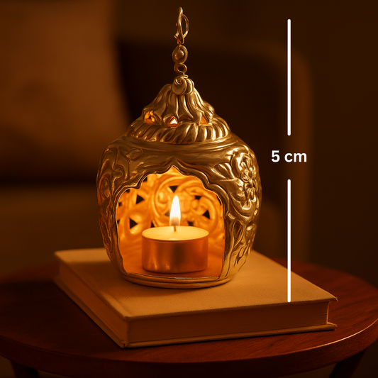 German Silver Peacock Tea Light Holder