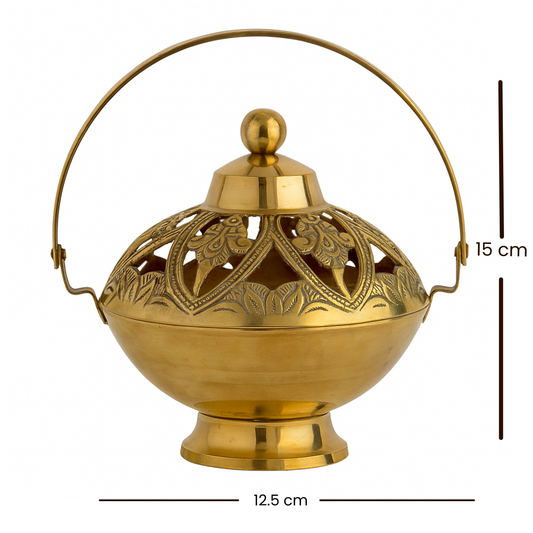 Brass Incense Burner With Handle