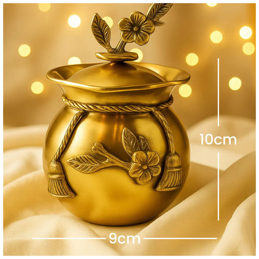 Brass Potli jars in antique finish