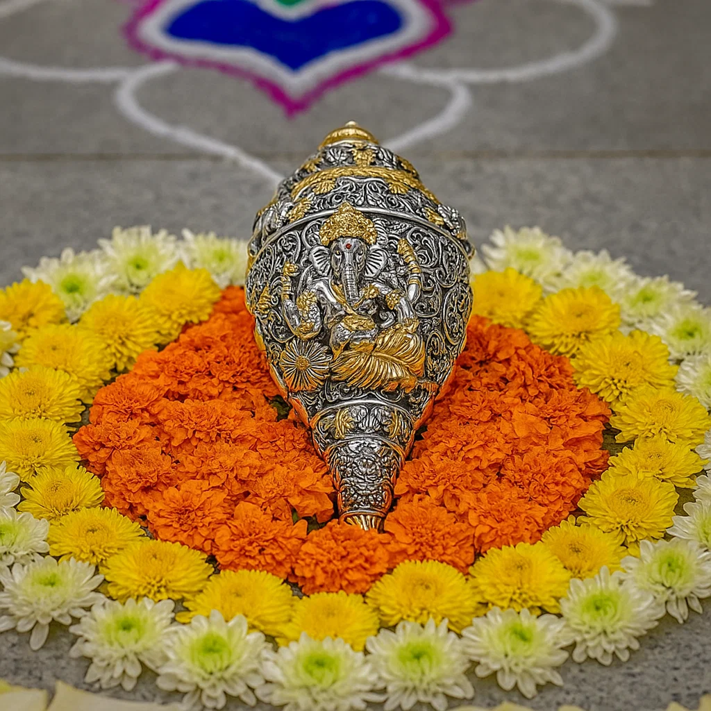 Ganesh Conch Shell( Shankh Small)