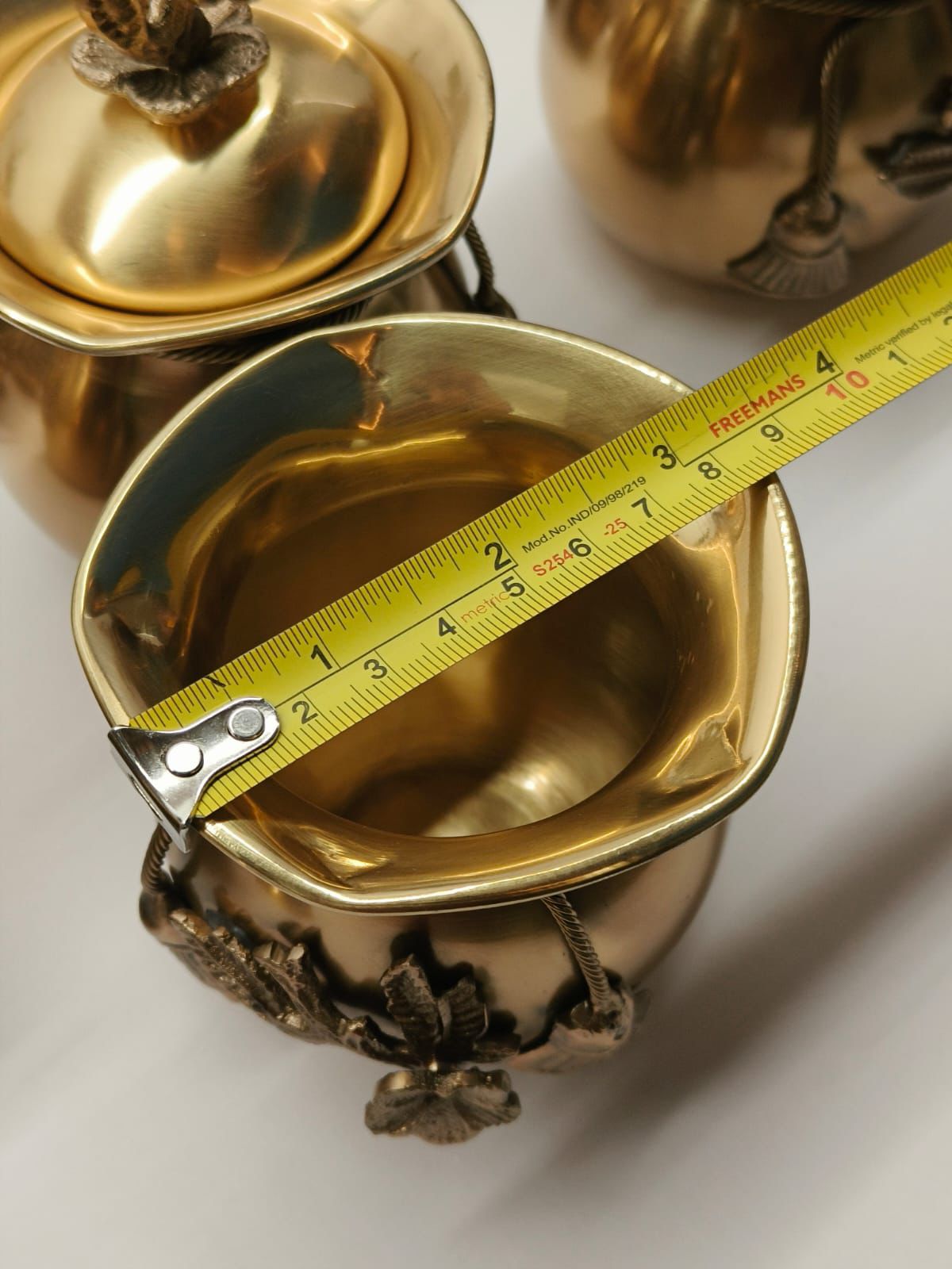 Brass Potli jars in antique finish