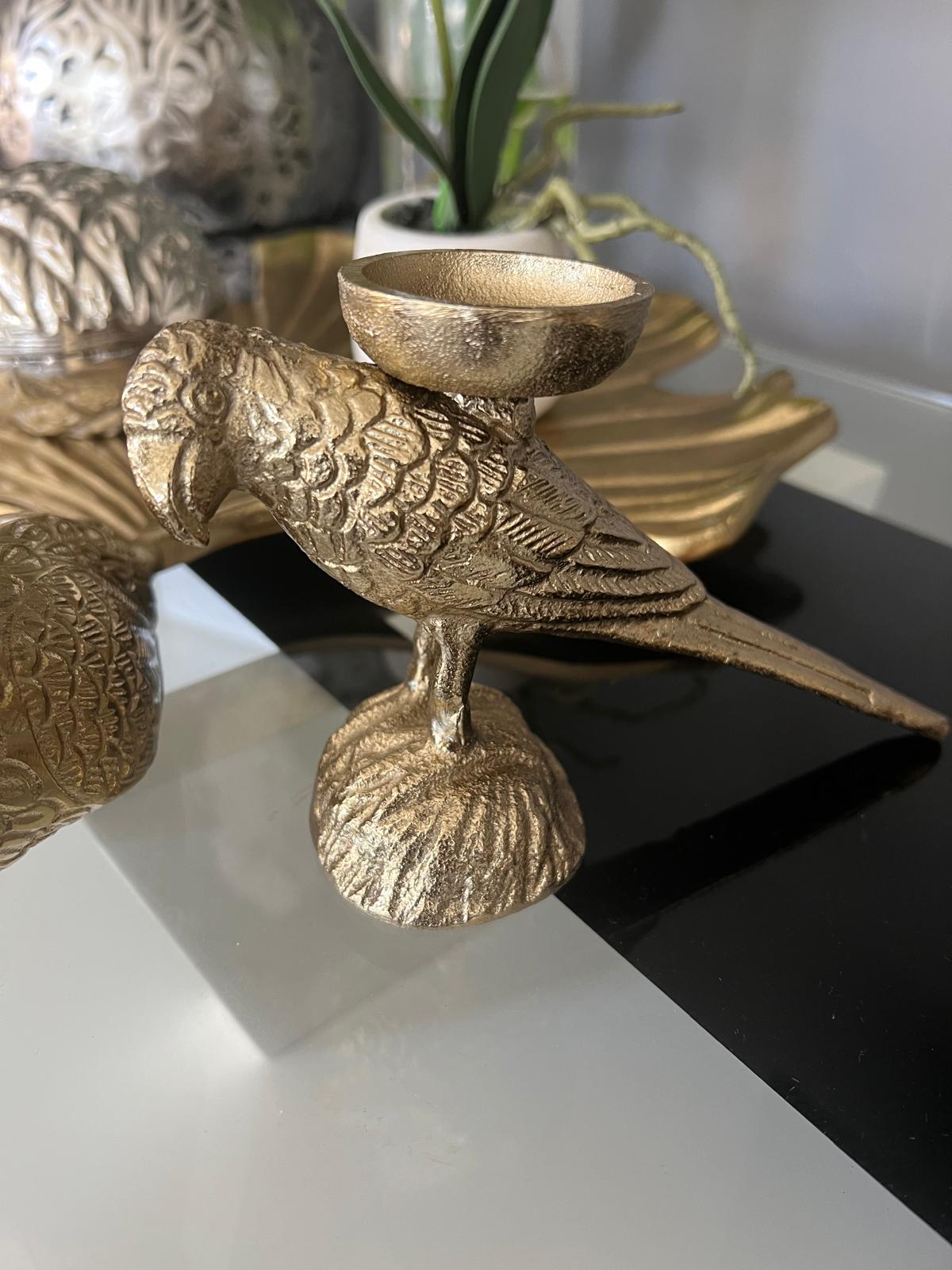 Parrot Tea Light Holder