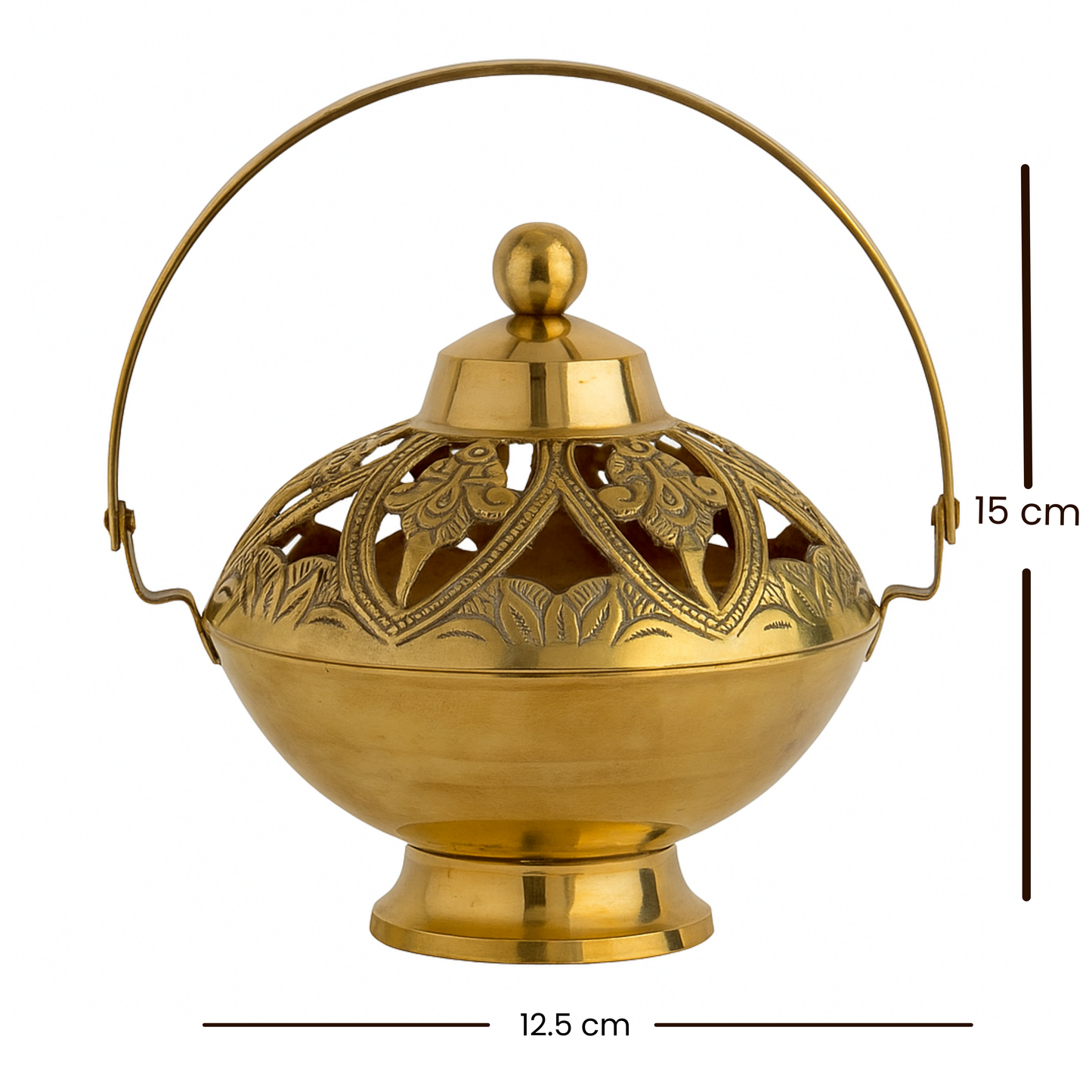 Brass Incense Burner With Handle