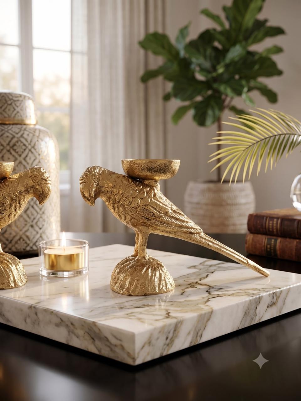 Parrot Tea Light Holder