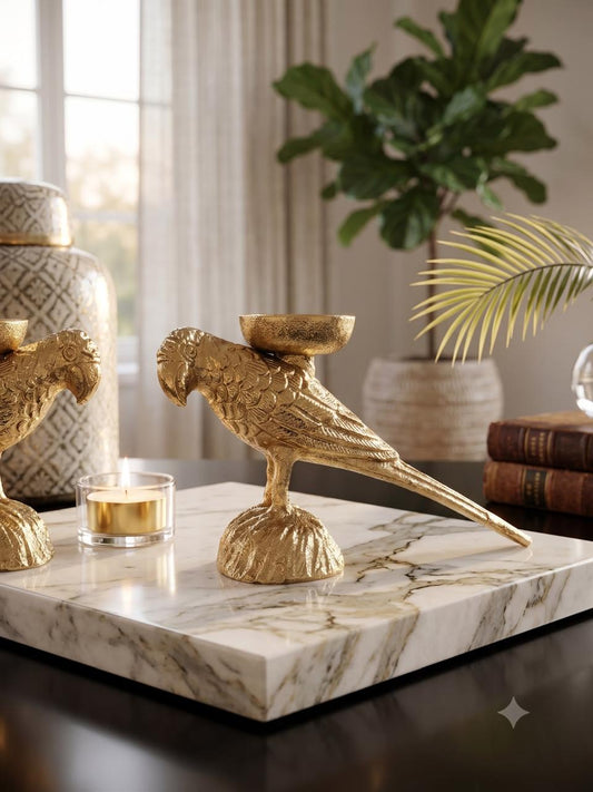 Parrot Tea Light Holder