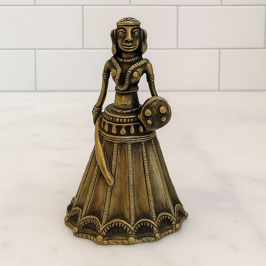 Brass Unique Tribal Bell in antique finish