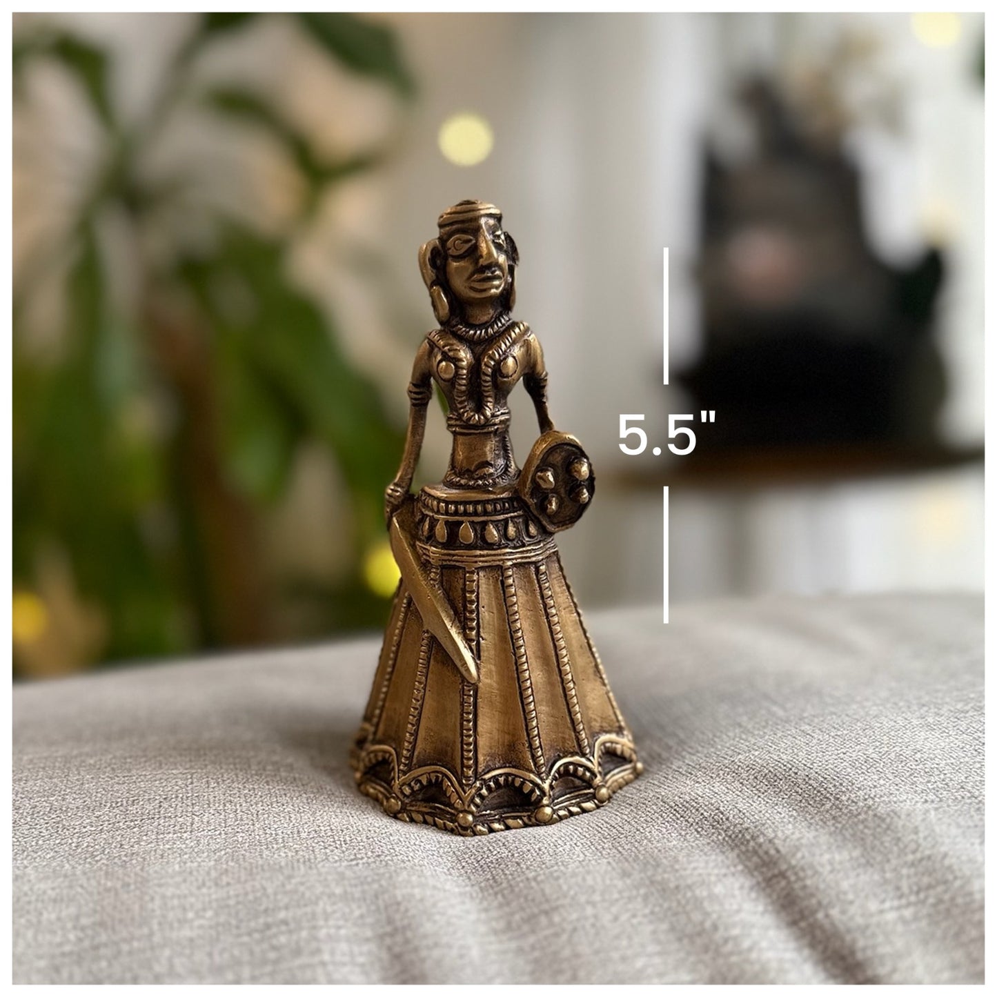 Brass Unique Tribal Bell in antique finish